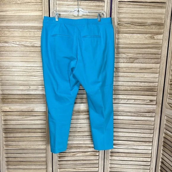 Cj Banks Pants Signature Slimming Vibrant Teal Trousers Size 16w - Picture 8 of 11